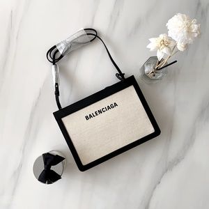 Balenciaga Navy Pochette Crossbody